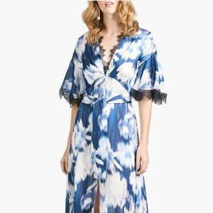 NWT:  Sachin & Babi Blue Ikat Floral Dress, Size 4
